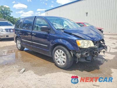 Czwarte zdjęcie samochodu z boku: 2014 DODGE GRAND CARAVAN SE VIN:2C4RDGBGXER193608 - miniatura