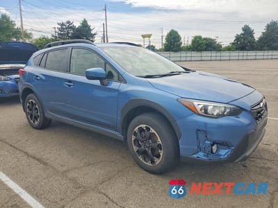 Czwarte zdjęcie samochodu z boku: 2021 SUBARU CROSSTREK PREMIUM VIN:JF2GTAPC3MH200312 - miniatura