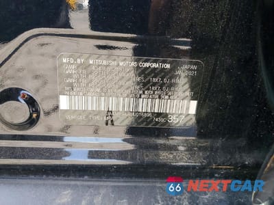 Zdjęcie 13 z 13 samochodu: 2021 MITSUBISHI OUTLANDER SPORT ES VIN:JA4APUAU4MU016896 - miniatura