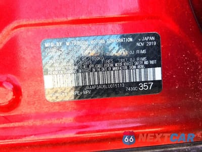 Zdjęcie 14 z 14 samochodu: 2020 MITSUBISHI OUTLANDER SPORT ES VIN:JA4AP3AU6LU015113 - miniatura
