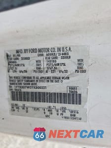 Zdjęcie 12 z 12 samochodu: 2000 FORD F150 VIN:1FTRX07W3YKB00221 - miniatura