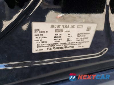 Zdjęcie 13 z 13 samochodu: 2025 TESLA MODEL X VIN:7SAXCAE52SF467346 - miniatura