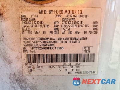 Zdjęcie 14 z 14 samochodu: 2015 FORD F250 SUPER DUTY VIN:1FT7X2A69FEC15185 - miniatura