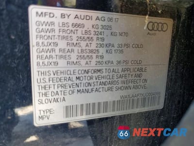 Zdjęcie 14 z 14 samochodu: 2018 AUDI Q7 PREMIUM PLUS VIN:WA1LAAF7XJD004386 - miniatura