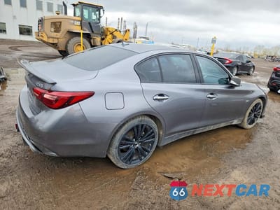 Trzecie zdjęcie samochodu z tyłu: 2019 INFINITI Q50 3.0T LUXE VIN:JN1EV7AR7KM593187 - miniatura
