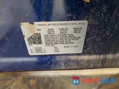 Zdjęcie 13 z 13 samochodu: 2022 GMC TERRAIN SLE VIN:3GKALMEV3NL217550 - miniatura