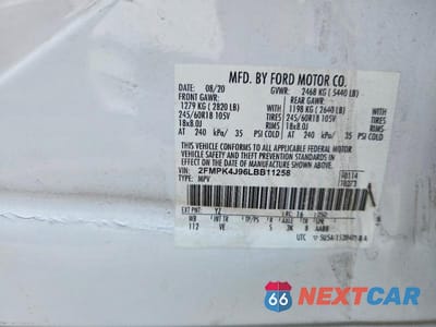 Zdjęcie 12 z 12 samochodu: 2020 FORD EDGE SEL VIN:2FMPK4J96LBB11258 - miniatura