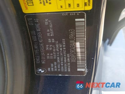 Zdjęcie 12 z 12 samochodu: 2010 BMW X3 XDRIVE30I VIN:WBXPC9C43AWJ39663 - miniatura