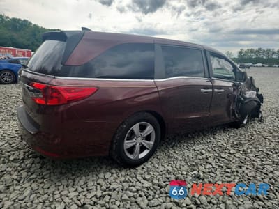 Trzecie zdjęcie samochodu z tyłu: 2018 HONDA ODYSSEY EXL VIN:5FNRL6H72JB068743 - miniatura