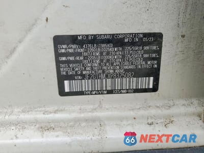 Zdjęcie 13 z 13 samochodu: 2023 SUBARU CROSSTREK LIMITED VIN:JF2GTHMCXP8325082 - miniatura