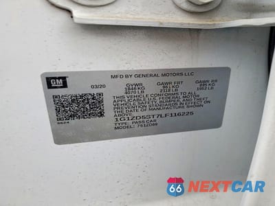 Zdjęcie 13 z 13 samochodu: 2020 CHEVROLET MALIBU LT VIN:1G1ZD5ST7LF116225 - miniatura
