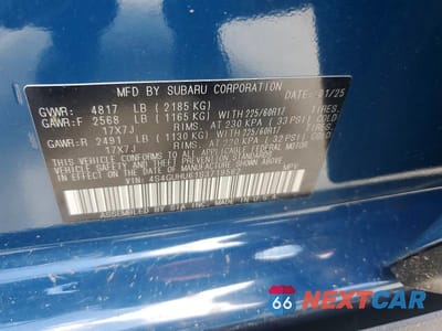 Zdjęcie 12 z 12 samochodu: 2025 SUBARU CROSSTREK WILDERNESS VIN:4S4GUHU61S3719562 - miniatura
