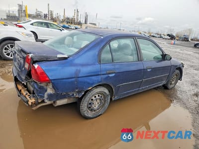 Trzecie zdjęcie samochodu z tyłu: 2005 HONDA CIVIC DX VIN:2HGES16185H033886 - miniatura