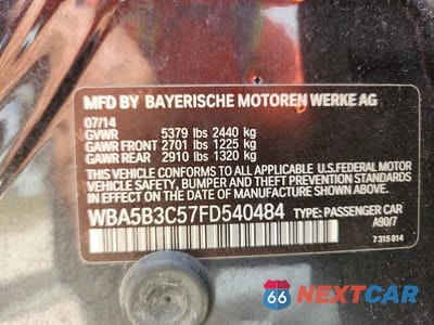 Zdjęcie 12 z 12 samochodu: 2015 BMW 535 XI VIN:WBA5B3C57FD540484 - miniatura