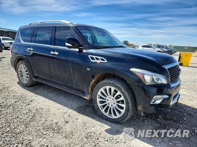 Czwarte zdjęcie samochodu z boku: 2016 INFINITI QX80 BASE VIN:JN8AZ2NE5G9121904 - miniatura