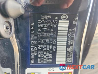 Zdjęcie 12 z 12 samochodu: 2019 TOYOTA CAMRY XSE VIN:4T1B61HK0KU811176 - miniatura