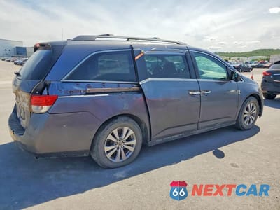 Trzecie zdjęcie samochodu z tyłu: 2016 HONDA ODYSSEY EXL VIN:5FNRL5H67GB008547 - miniatura