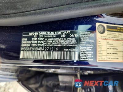 Zdjęcie 12 z 12 samochodu: 2011 MERCEDES-BENZ E 350 4MATIC VIN:WDDHF8HB4BA271216 - miniatura