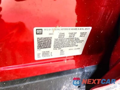 Zdjęcie 12 z 12 samochodu: 2024 CHEVROLET EQUINOX LT VIN:3GNAXUEG4RS157752 - miniatura