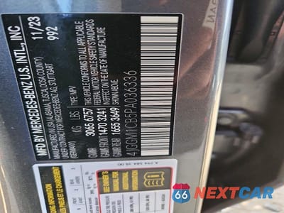 Zdjęcie 12 z 12 samochodu: 2023 MERCEDES-BENZ EQE SUV 350 4MATIC VIN:4JGGM1CB5PA036336 - miniatura
