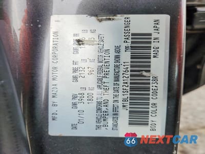 Zdjęcie 12 z 12 samochodu: 2010 MAZDA 3 I VIN:JM1BL1SF2A1276411 - miniatura