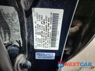 Zdjęcie 12 z 12 samochodu: 2013 HONDA ACCORD LX VIN:1HGCR2F33DA244470 - miniatura