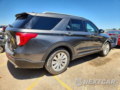 Trzecie zdjęcie samochodu z tyłu: 2020 FORD EXPLORER LIMITED VIN:1FMSK8FH6LGA28116 - miniatura
