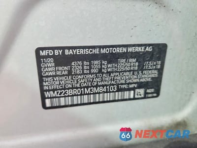 Zdjęcie 13 z 13 samochodu: 2021 MINI COOPER COUNTRYMAN VIN:WMZ23BR01M3M84103 - miniatura