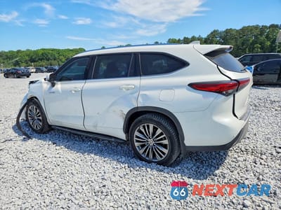 Drugie zdjęcie samochodu z przodu: 2021 TOYOTA HIGHLANDER HYBRID PLATINUM VIN:5TDFARAH6MS004699 - miniatura