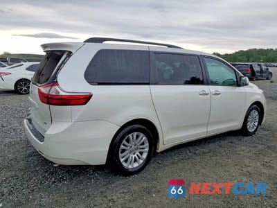 Trzecie zdjęcie samochodu z tyłu: 2016 TOYOTA SIENNA XLE 8-PASSENGER VIN:5TDYK3DC9GS731715 - miniatura
