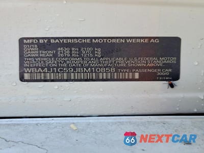 Zdjęcie 13 z 13 samochodu: 2018 BMW 430I GRAN COUPE VIN:WBA4J1C59JBM10858 - miniatura