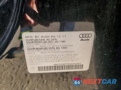 Zdjęcie 13 z 13 samochodu: 2012 AUDI Q5 PREMIUM PLUS VIN:WA1LFAFP3CA066492 - miniatura