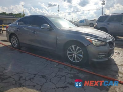 Czwarte zdjęcie samochodu z boku: 2014 INFINITI Q50 BASE VIN:JN1BV7AR9EM707407 - miniatura