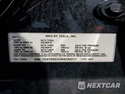 Zdjęcie 12 z 12 samochodu: 2024 TESLA MODEL Y VIN:7SAYGDEE4RA294317 - miniatura