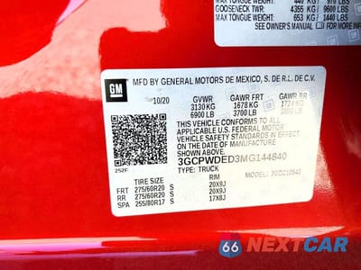 Zdjęcie 12 z 12 samochodu: 2021 CHEVROLET SILVERADO C1500 RST VIN:3GCPWDED3MG144840 - miniatura