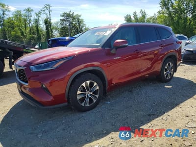2021 TOYOTA HIGHLANDER HYBRID XLE 5TDGBRCH3MS514474 - główne zdjęcie licytacji z USA - miniatura