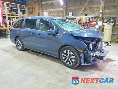 Czwarte zdjęcie samochodu z boku: 2025 HONDA ODYSSEY EXL VIN:5FNRL6H66SB061240 - miniatura