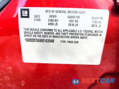 Zdjęcie 12 z 12 samochodu: 2008 CADILLAC STS VIN:1G6DZ67A080163948 - miniatura