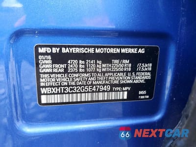 Zdjęcie 14 z 14 samochodu: 2016 BMW X1 XDRIVE28I VIN:WBXHT3C32G5E47949 - miniatura