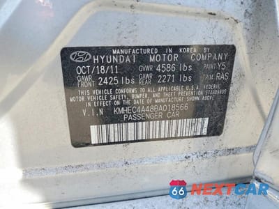 Zdjęcie 12 z 12 samochodu: 2011 HYUNDAI SONATA HYBRID VIN:KMHEC4A48BA018566 - miniatura