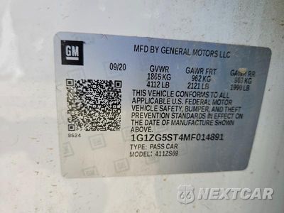 Zdjęcie 12 z 12 samochodu: 2021 CHEVROLET MALIBU RS VIN:1G1ZG5ST4MF014891 - miniatura