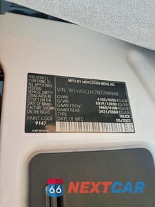 Zdjęcie 13 z 13 samochodu: 2022 MERCEDES BENZ SPRINTER 2500 DELIVERY VAN VIN:W1Y40CHY7NT098068 - miniatura