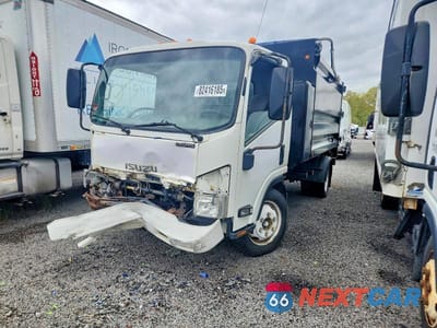 Drugie zdjęcie samochodu z przodu: 2017 ISUZU NPR REFUSE TRUCK VIN:54DC4W1B6HS801905 - miniatura