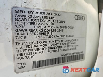 Zdjęcie 13 z 13 samochodu: 2023 AUDI Q3 PREMIUM PLUS S LINE 45 VIN:WA1EECF38P1032283 - miniatura