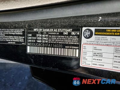 Zdjęcie 12 z 12 samochodu: 2015 MERCEDES-BENZ S 550 VIN:WDDUG8CB1FA116020 - miniatura