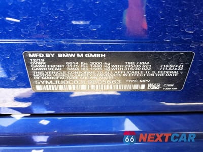 Zdjęcie 12 z 12 samochodu: 2020 BMW X5 M VIN:5YMJU0C03L9B05663 - miniatura