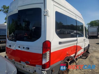Trzecie zdjęcie samochodu z tyłu: 2018 FORD TRANSIT T-350 HANDICAP ACCESSIBLE HIGH R VIN:1FTBW2XM0JKB53155 - miniatura