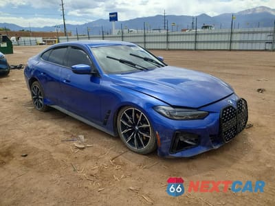 Czwarte zdjęcie samochodu z boku: 2022 BMW 430I GRAN COUPE VIN:WBA63AV02NFM87557 - miniatura