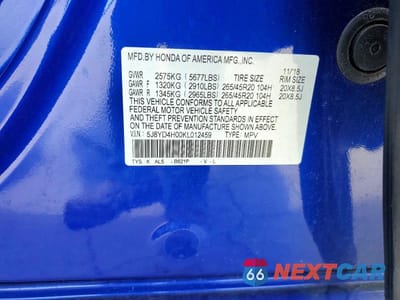 Zdjęcie 13 z 13 samochodu: 2019 ACURA MDX A-SPEC VIN:5J8YD4H00KL012459 - miniatura