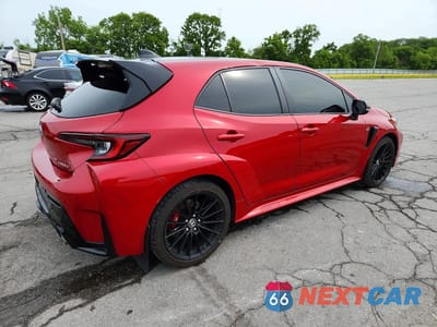 Trzecie zdjęcie samochodu z tyłu: 2023 TOYOTA GR COROLLA CORE VIN:JTNABAAE0PA004855 - miniatura